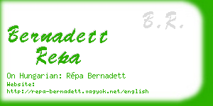 bernadett repa business card